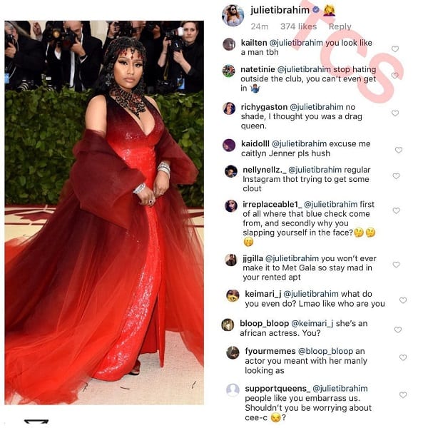 People: Juliet Ibrahim humiliée par les américains à cause de Nicki Minaj