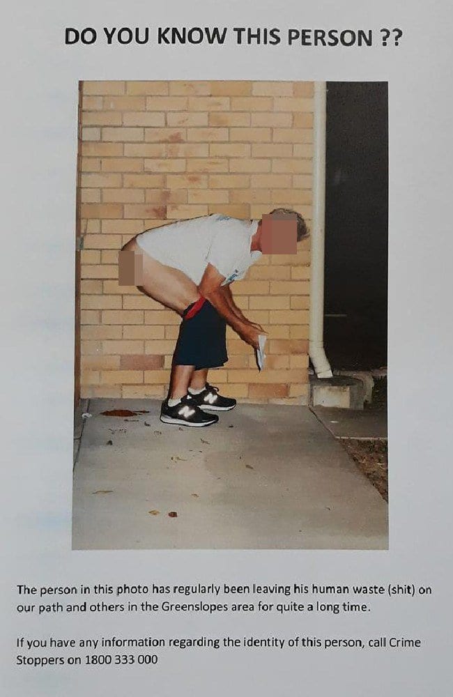 Australie: Un homme pris en photo déféquant devant la maison de son voisin