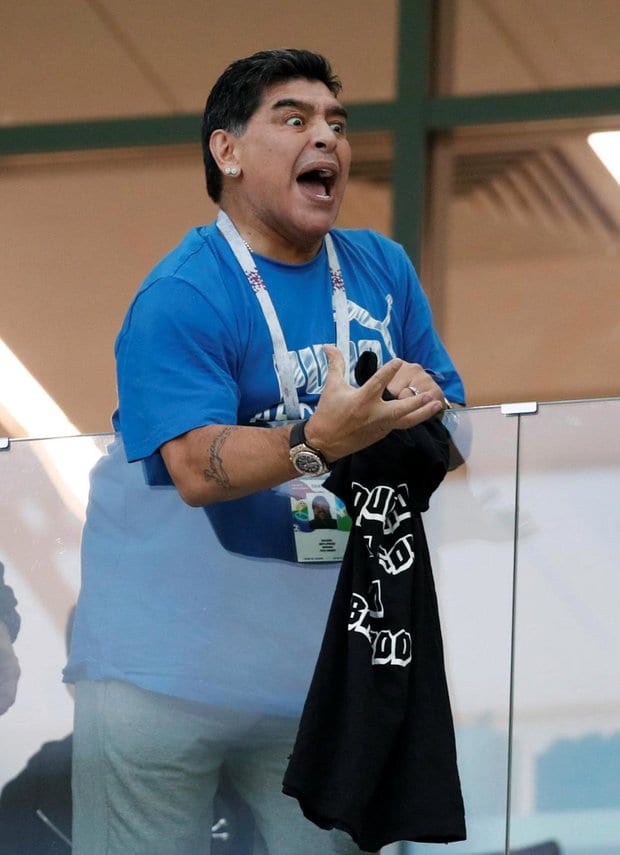 Mondial 2018 : Diego Maradona fond en larmes après la défaite de l’Argentine (vidéo)