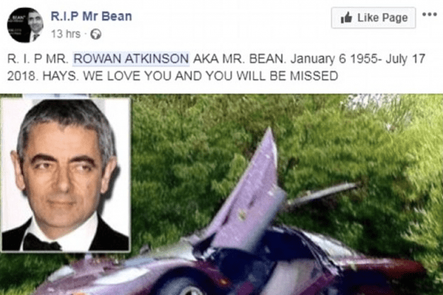 People : Mr Bean Est-Il Vraiment Décédé? (Photos)