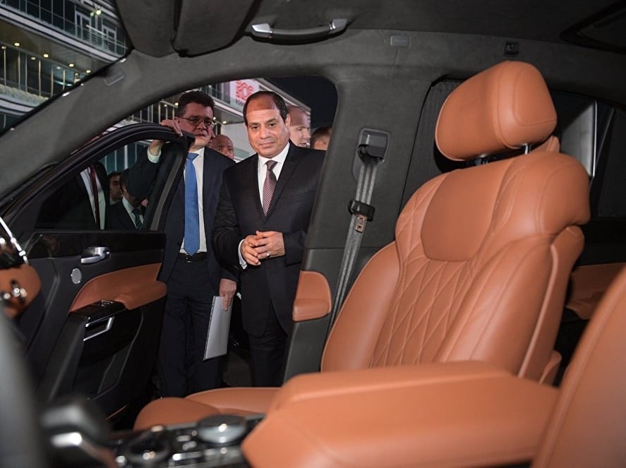 Russie: Une limousine haut de gamme testée par Poutine et Abdel Fattah-al-Sissi (photo)