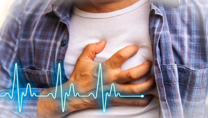 Men with chest pain – heart attack