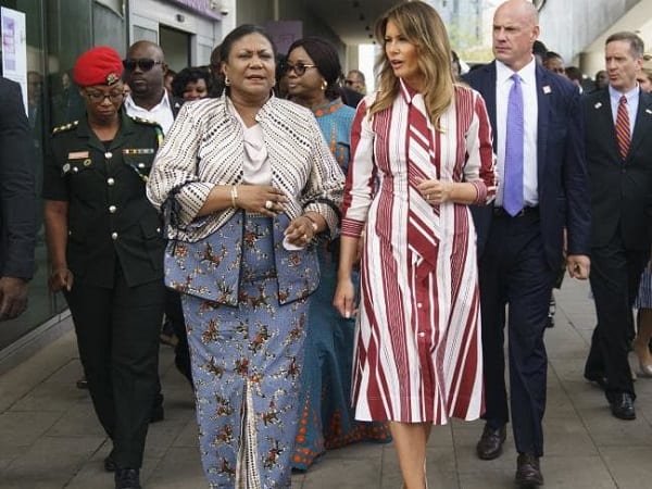 Melania Trump arrive au Ghana pour sa première visite en Afrique