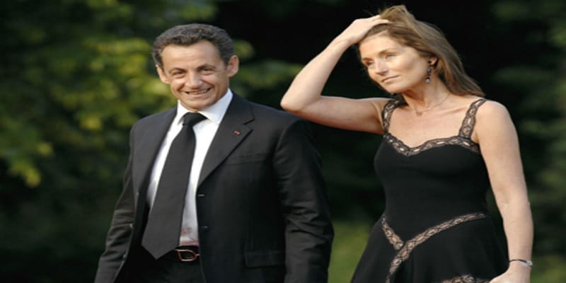Sarkozy et épouse