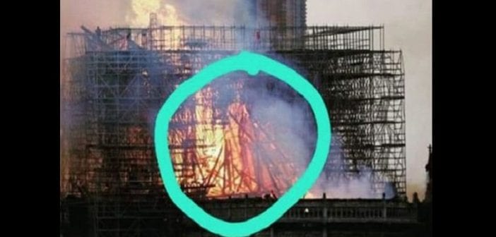 Incendie à Notre-Dame : Des personnes disent avoir vu une image mystérieuse dans les flammes