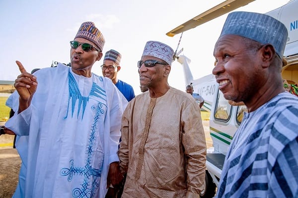 Le président Alpha Condé rend visite à son homologue Buhari pour la Tabaski: Photos