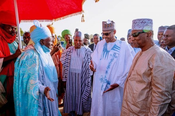 Le président Alpha Condé rend visite à son homologue Buhari pour la Tabaski: Photos