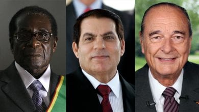 Mugabe, Ben Ali, Jacques Chirac