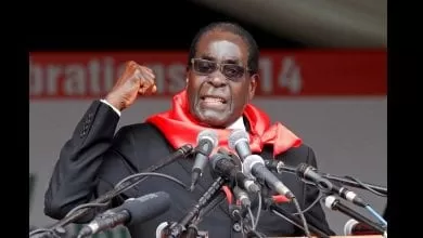 FILE PHOTO: Zimbabwe President Robert Mugabe addresses supporters during celebrations to mark his 90th birthday in Marondera