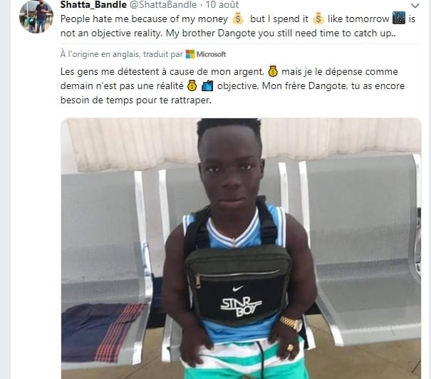 La réponse d’Aliko Dangoté à Shatta Bandle qui affirme être plus riche que lui