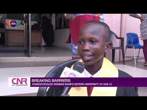 Viemens Bamfo : le Ghanéen de 12 ans qui est entré à l'Université sans faire le secondaire (vidéo)