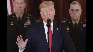 President Trump Addresses The Nation After Iranian Attacks In Iraq Target Bases Where U.S. Troops Stationed