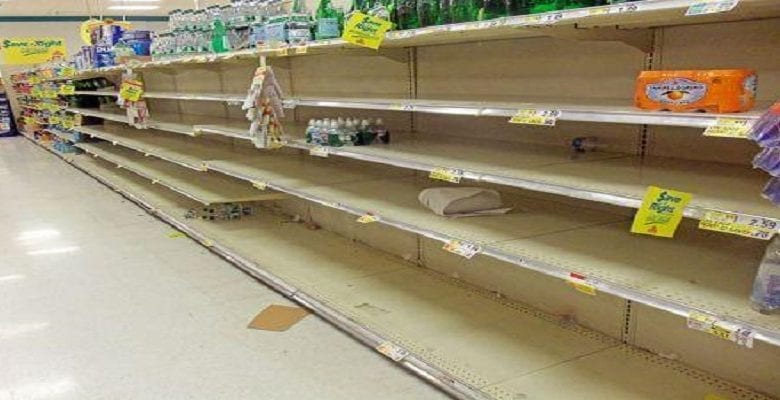 supermarchés vides