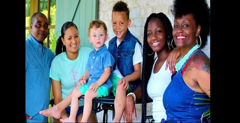 keia_baldwin_black_mom_family_white_adopted_son