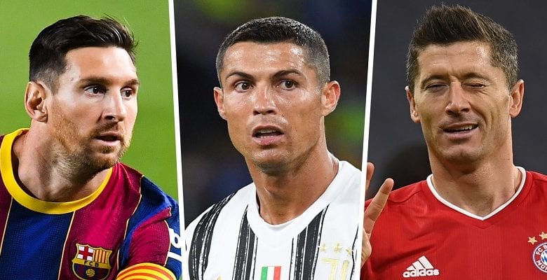 Messi, Ronaldo, Lewandowski