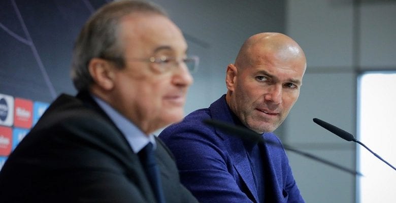 Zidane et Pérez Real Madrid