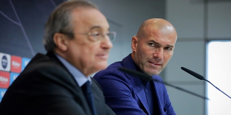 Zidane et Pérez Real Madrid