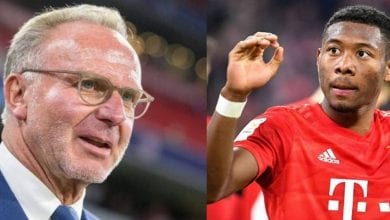 Alaba et le président