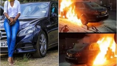 Jilted-wife-set-ablaze-Benz-her-husband-bought-for-his-side-chick (1)
