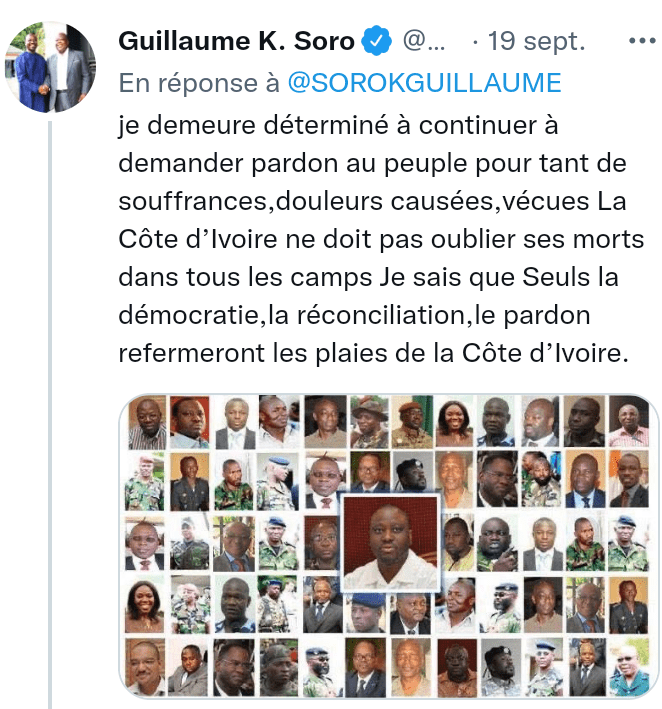 Côte d'Ivoire-Politique/ 19 ans après le coup d'Etat de 2002, voici ce que dit Guillaume Soro