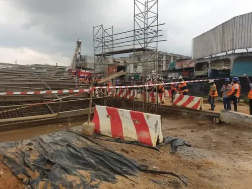 Côte d'Ivoire-Yopougon/ L'éboulement du pilier de l'échangeur en construction fait de nombreux victimes