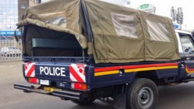 A police car in Kenya
