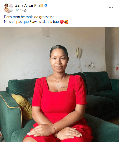 Capture Zena 1 - Côte d'Ivoire / Alisar Zena a publié une photo non divulguée de sa deuxième grossesse
