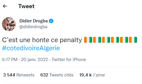 Drogba provoque la colère des Algériens: ce qu'il a dit qui a tout déclenché