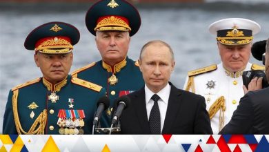 Poutine au défilé du jour de la victoire