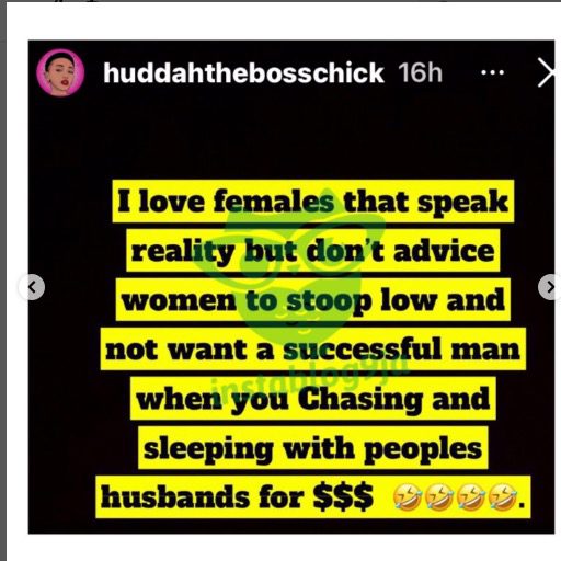Huddah Monroe accuse Tiwa Savage et révèle pourquoi elle ''couche avec les hommes mariés''