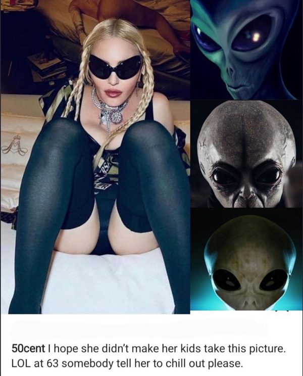 50 Cent se moque de Madonna en la comparant à un extraterrestre 