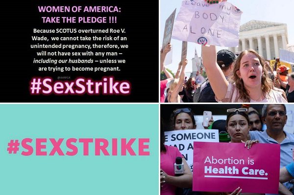 Interdiction de l'avortement aux Etats-Unis: les Américaines menacent de faire une grève du s3xe