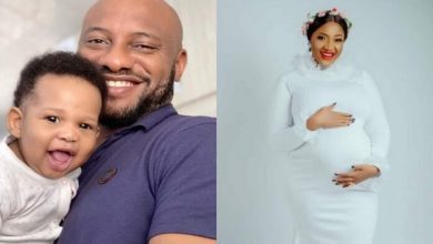 Famous-Nigerian-actor-and-movie-director-Yul-Edochie-has-welcomed-a-son-with-his-second-wife-Judy-Austin.-696×418