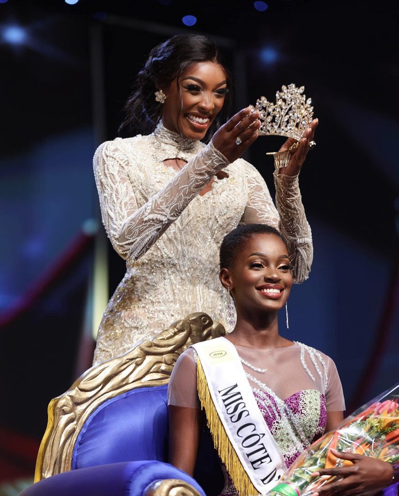 Miss CI 2022 : le message d'Olivia Yacé à la nouvelle reine de beauté Marlène Kouassi