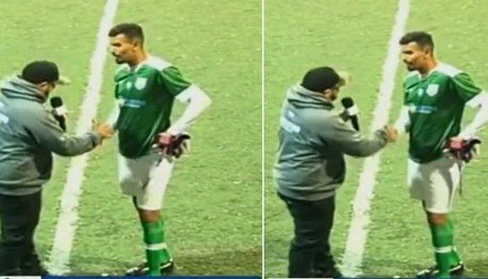 un gardien de but se trompe de nom et dit le nom d’une autre femme