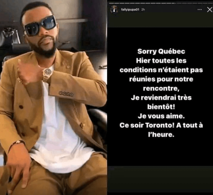 Fally Ipupa / Le chanteur congolais menacé d'être traduit en justice: les raisons