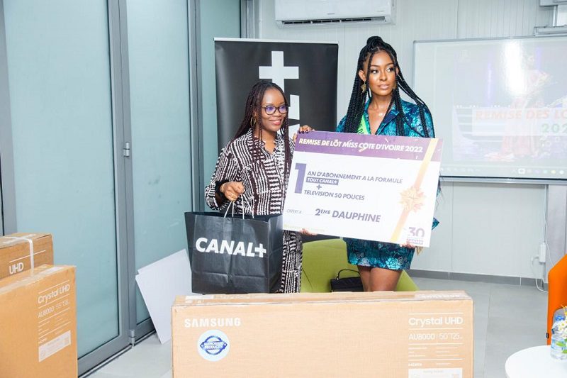 Canal+ Côte d'Ivoire récompense le trio Miss CI 2022