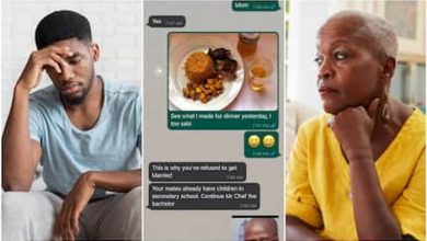 C’est pourquoi tu as refusé de te marier, tes amis ont déjà des enfants