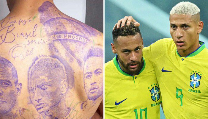Neymar réagit au tatouage de richarlison