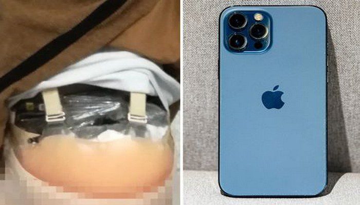 Une femme utilise une fausse grossesse pour faire passer des iPhones