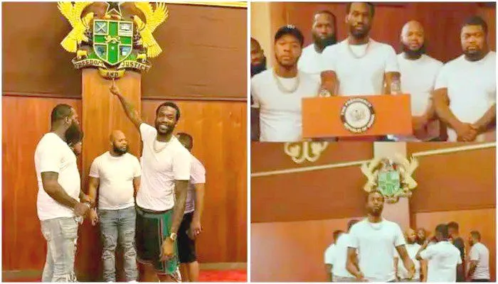 Meek Mill réalise un clip vidéo dans le palais présidentiel ghanéen