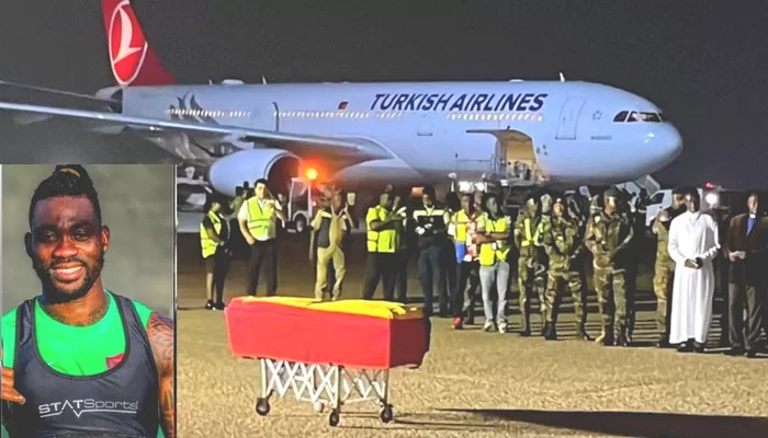 La dépouille mortelle de christian atsu arrive au Ghana