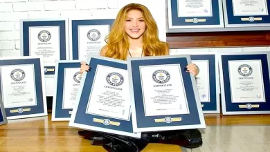 Shakira bat 14 records guinness