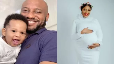 Famous-Nigerian-actor-and-movie-director-Yul-Edochie-has-welcomed-a-son-with-his-second-wife-Judy-Austin.-696×418-1
