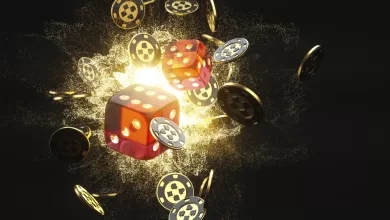Creative,Background,,Roulette,,Gaming,Dice,,Cards,,Casino,Chips,On,A