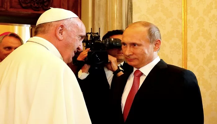 Pope Meets President Of Russian Federation Vladimir Putin