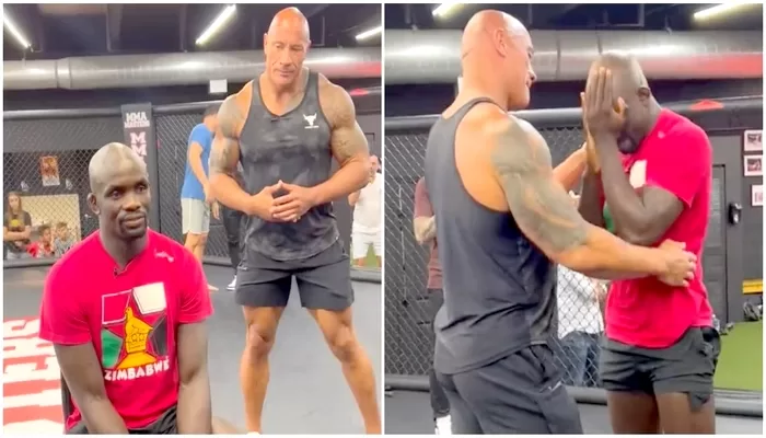 THE ROCK surprend un combattant de l’UFC qui n’avait que 7 dollars