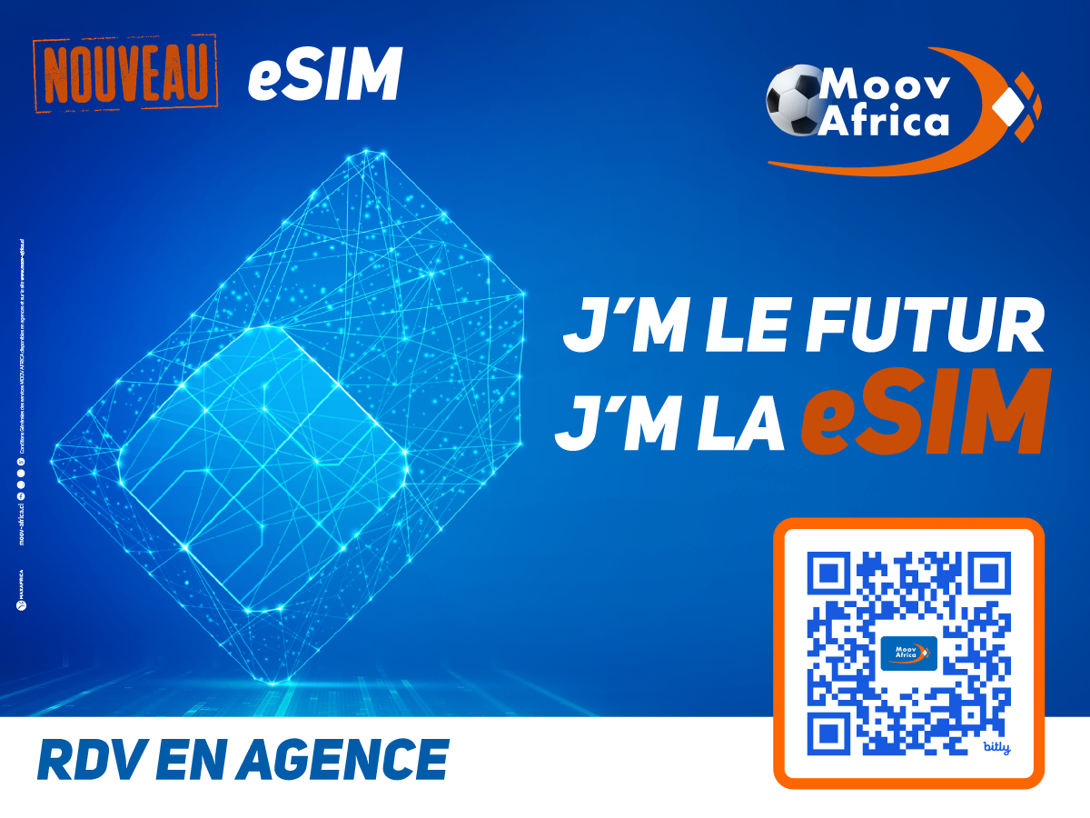 Profitez de la dernière technologie SIM du marché, la eSIM avec Moov Africa Côte d’Ivoire
