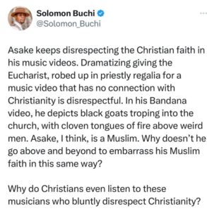 L’artiste nigérian Asake accusé d’avoir manqué de respect au christianisme