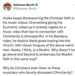 L’artiste nigérian Asake accusé d’avoir manqué de respect au christianisme